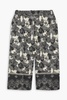 Tam paisley-print linen and cotton-blend culottes