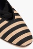 Juliet striped jute ballet flats