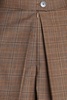 Pleated Prince of Wales checked tweed shorts