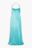 Floss open-back silk-satin maxi dress