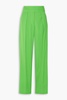 Pleated wool tapered pants