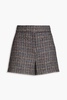 Houndstooth tweed shorts