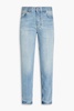 High-rise straight-leg jeans