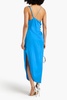 Xandra draped satin maxi dress