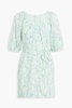 Tillman printed broderie anglaise cotton mini dress