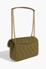 Quilted shell shoulder bag