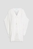 Cindy crochet-trimmed voile kaftan