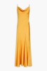 Finley satin-crepe gown