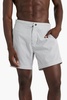 Calder mid-length striped swim shorts