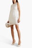 Kenna one-sleeve ruched jersey mini dress