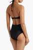 Cutout ruched swimsuit