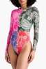 Paisley-print wetsuit