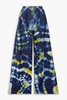 Moonrise tie-dyed high-rise wide-leg jeans