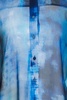 Berry Blue Strokes pleated tie-dyed gauze shirt