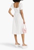 Holland broderie anglaise cotton midi dress