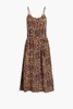 Melissa snake-print voile maxi dress