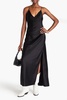 Satin maxi slip dress