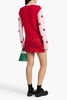 Polka-dot jacquard-knit wool sweater