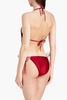 Cutout halterneck swimsuit