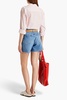 Rosa faded distressed denim shorts