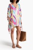 Mare printed satin kaftan