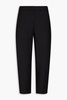 Cropped woven tapered pants