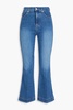 Carson high-rise kick-flare jeans