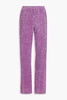 Markus sequined lamé-jersey wide-leg pants