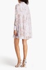 Clarice floral-print silk-georgette mini dress