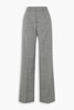 Wool-blend straight-leg pants