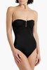 Pauline cutout gathered swimsuit