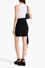 Ruched jersey mini skirt