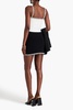 Cary crystal-embellished knitted mini skirt