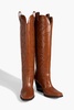 Cowboy faux leather boots