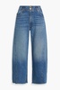 Thea cropped high-rise wide-leg jeans