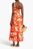 Perdita floral-print hemp maxi dress