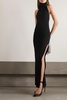 Cassandra jersey halterneck maxi dress