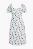 Nadia printed cotton-blend poplin dress