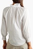 Ruffled cotton-voile blouse