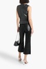 Venice cropped leather wide-leg pants