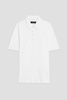 Linen and cotton-blend polo shirt