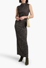 Luna printed stretch-jersey maxi dress