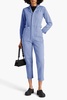 Standard cropped stretch-cotton jumpsuit