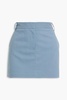 Twill mini skirt