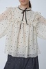 Flock Printed Blouse