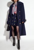 Double-breasted virgin wool coat