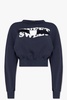 Undercover Cropped sweatshirt with cut-outs