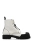 Marni Leather combat boots with logo