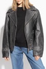 Ader Error Leather jacket with vintage effect