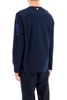 THOM BROWNE Men's Long-Sleeved Cotton T-Shirt with Signature 4-Bar Sleeve